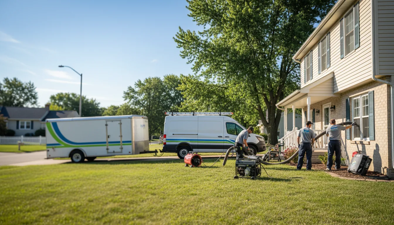 Flooded Basement Restoration And Cleanup With Repair in Vandalia, MI near me